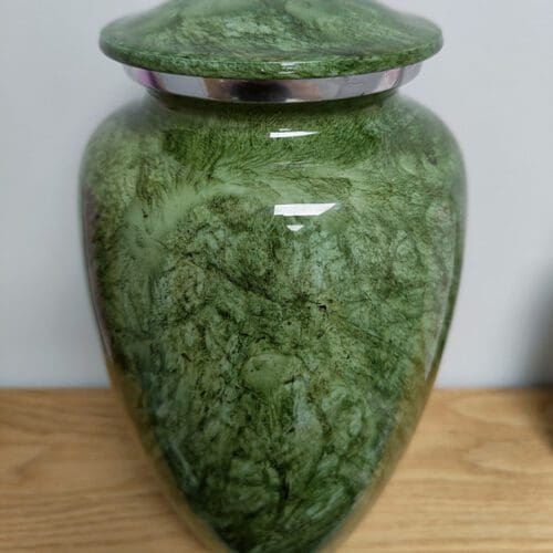 Emerald Green Marble Adult Urn